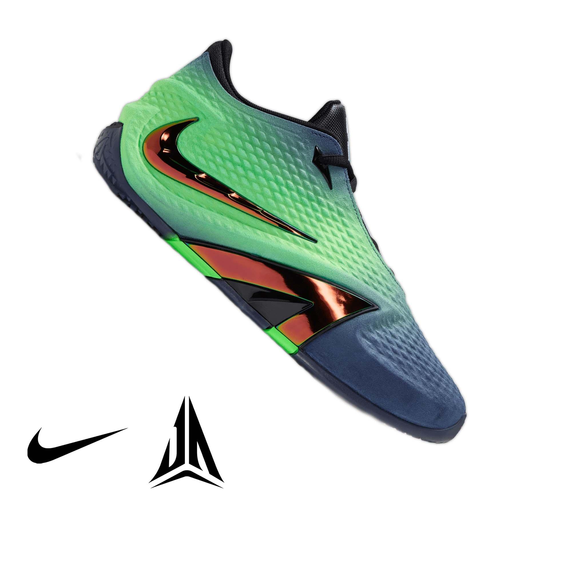 Nike Ja 4 "Nightmare" Men's Basketball Shoe - OBSIDIAN/MULTI-COLOR/BLACK/VOLTAGE GREEN